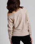 COTTON CASHMERE OFF THE SHOULDER TOP