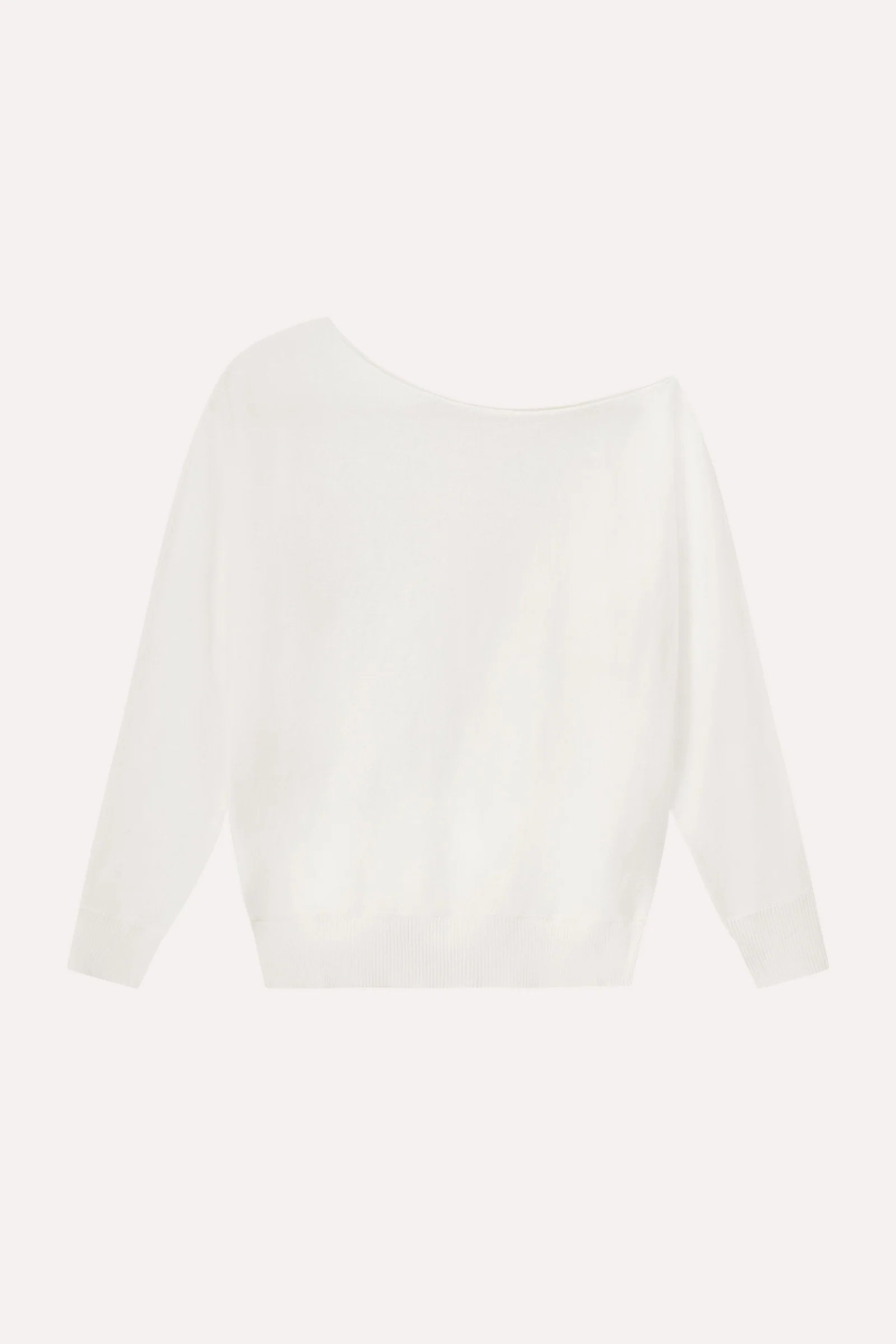 COTTON CASHMERE OFF THE SHOULDER TOP