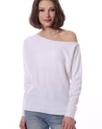 COTTON CASHMERE OFF THE SHOULDER TOP