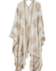 EMBROIDERED SEA LIFE OPEN WRAP
