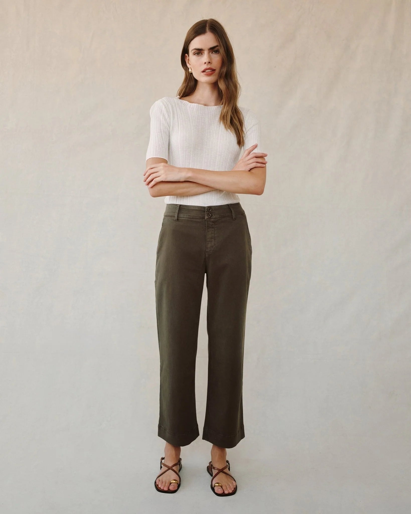 SAIGE WIDE LEG CROP PANT