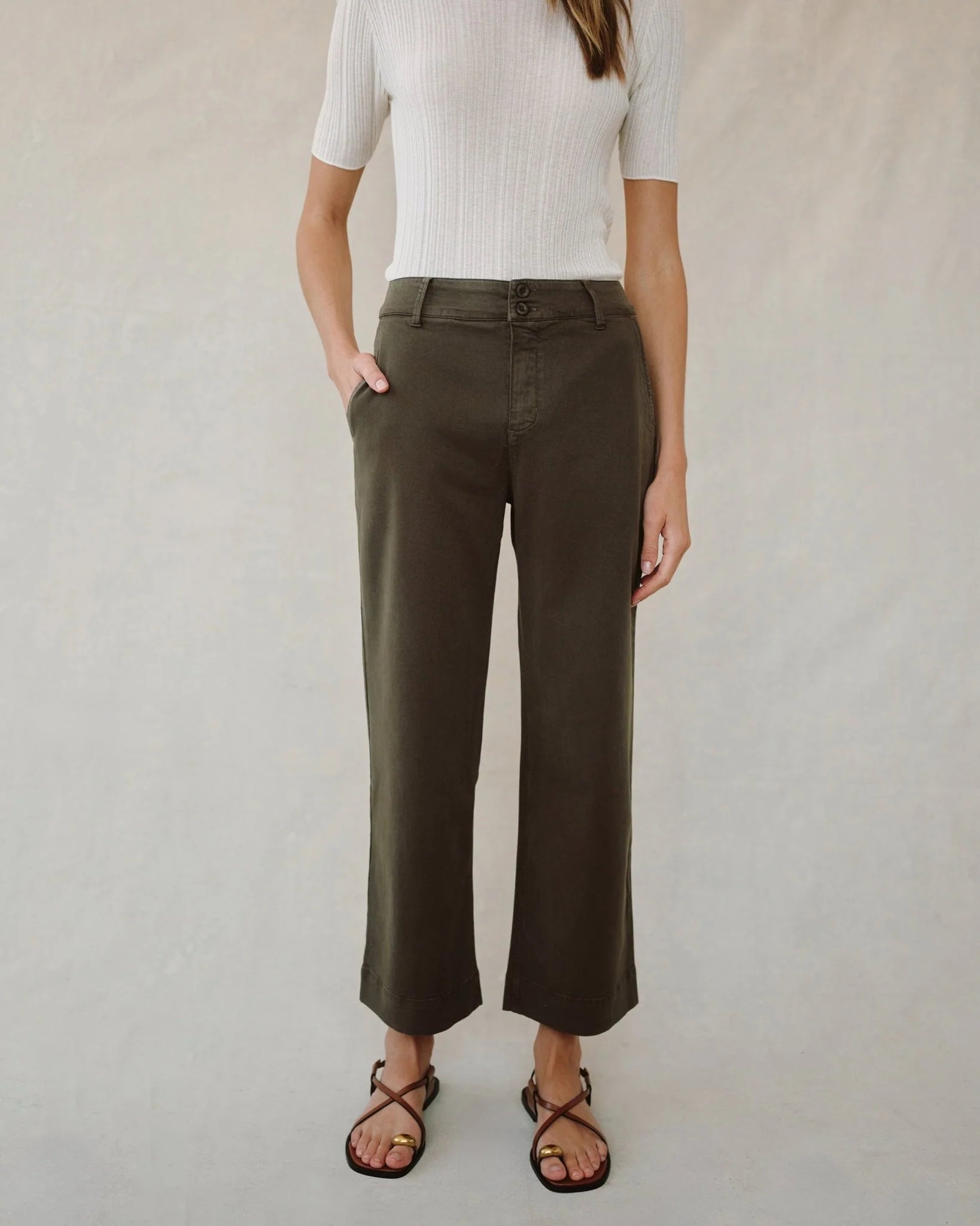 SAIGE WIDE LEG CROP PANT