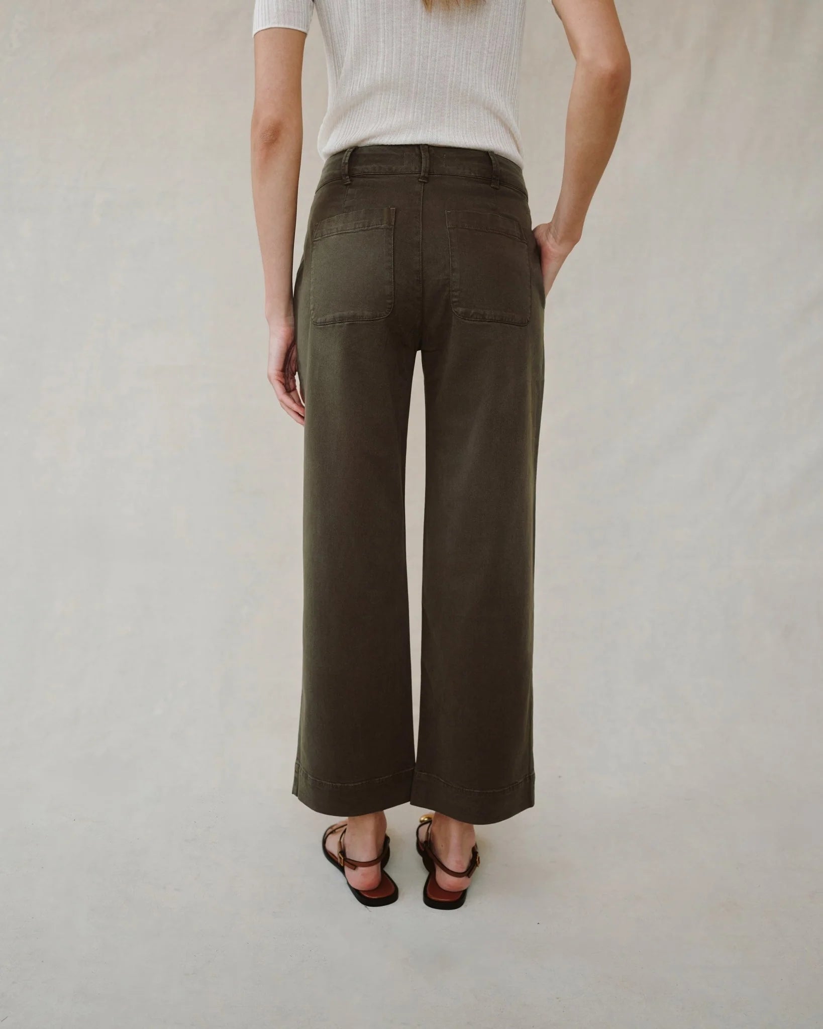 SAIGE WIDE LEG CROP PANT
