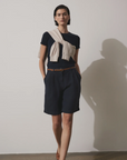 BEDFORD MODAL RIB SCOOP NECK SHORT SLEEVE TOP