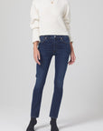 citizens of humanity skyla mid rise jean in dark blue full