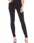 fidelity gwen high rise skinny in jett, front
