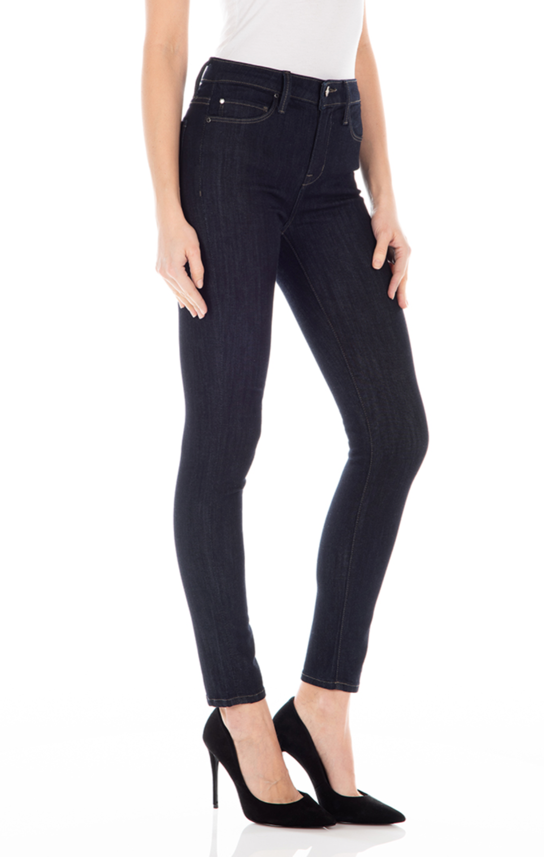 fidelity gwen high rise skinny in westgate, side