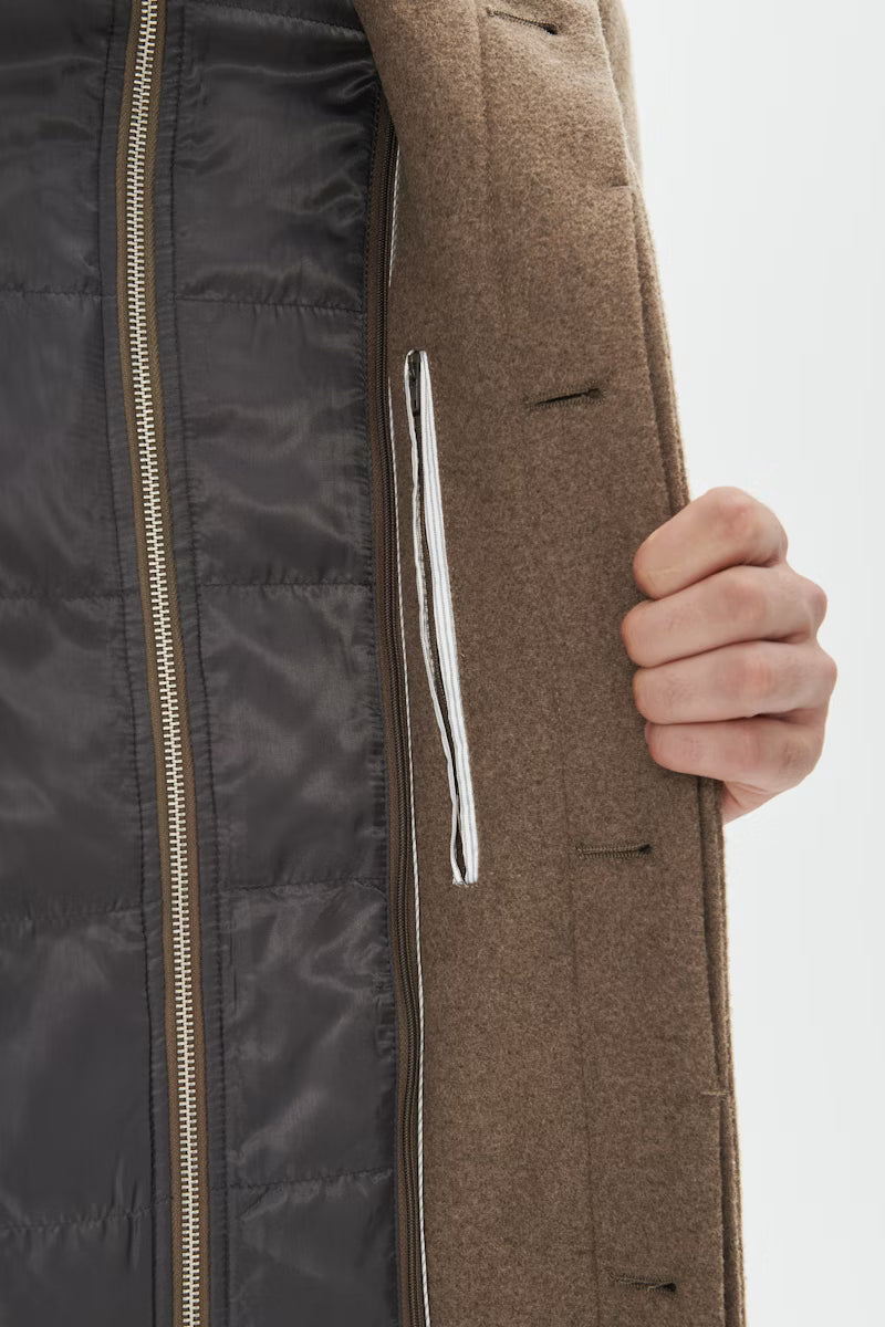 HARVEY N CLASSIC WOOL COAT