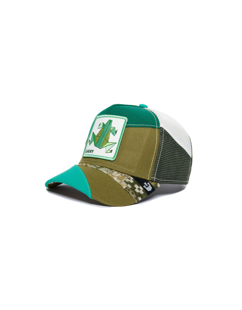 goorin bros lucky origami frog ball cap angled view