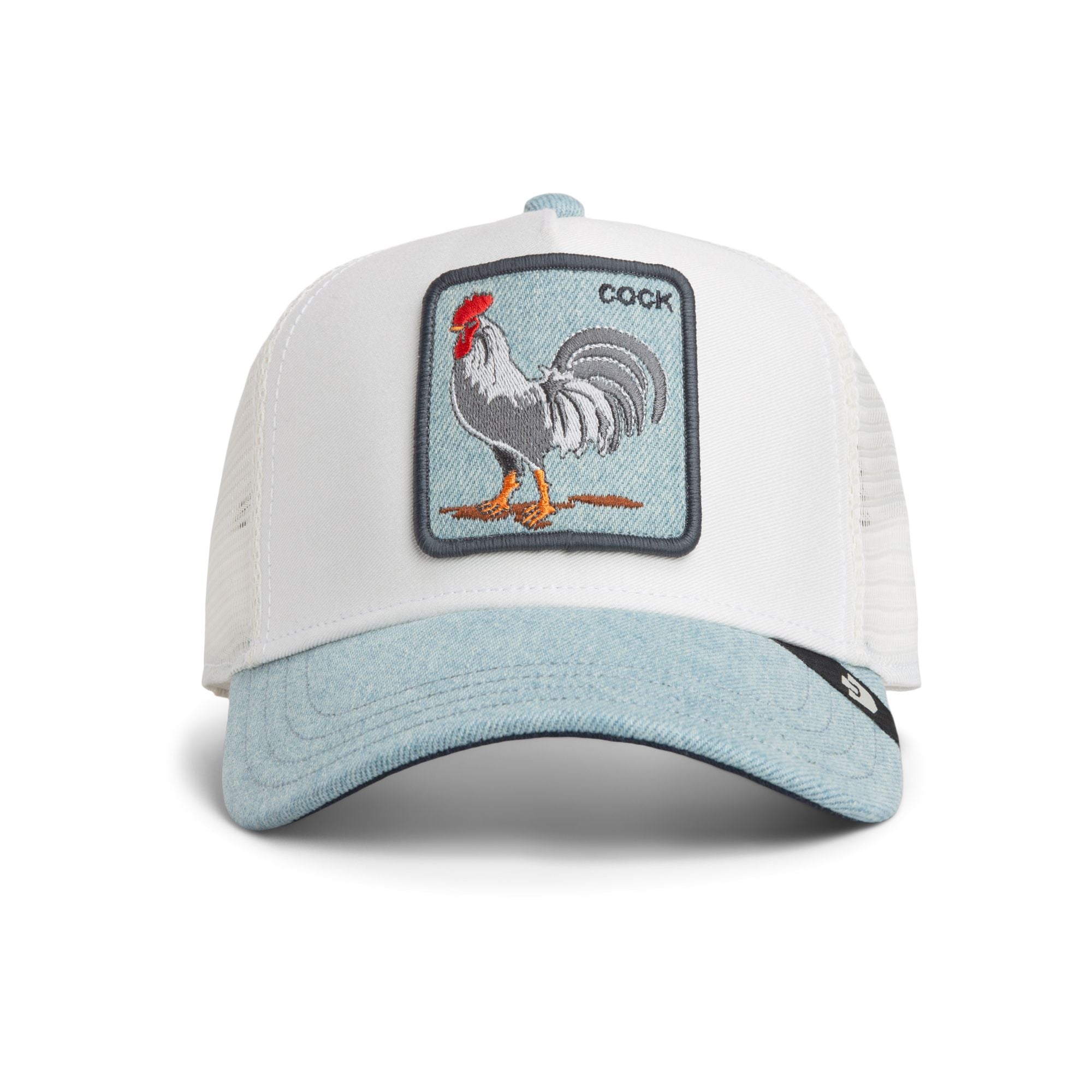 DENIM ROOSTER BALL CAP
