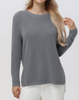 EMMA COTTON SHAKER SWEATER