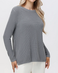 EMMA COTTON SHAKER SWEATER