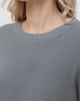 EMMA COTTON SHAKER SWEATER