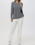 EMMA COTTON SHAKER SWEATER