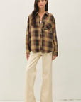 SUNSET PLAID FLANNEL SHIRT