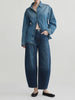 MIRO HIGH-RISE BARREL IN OXFORD BLUE