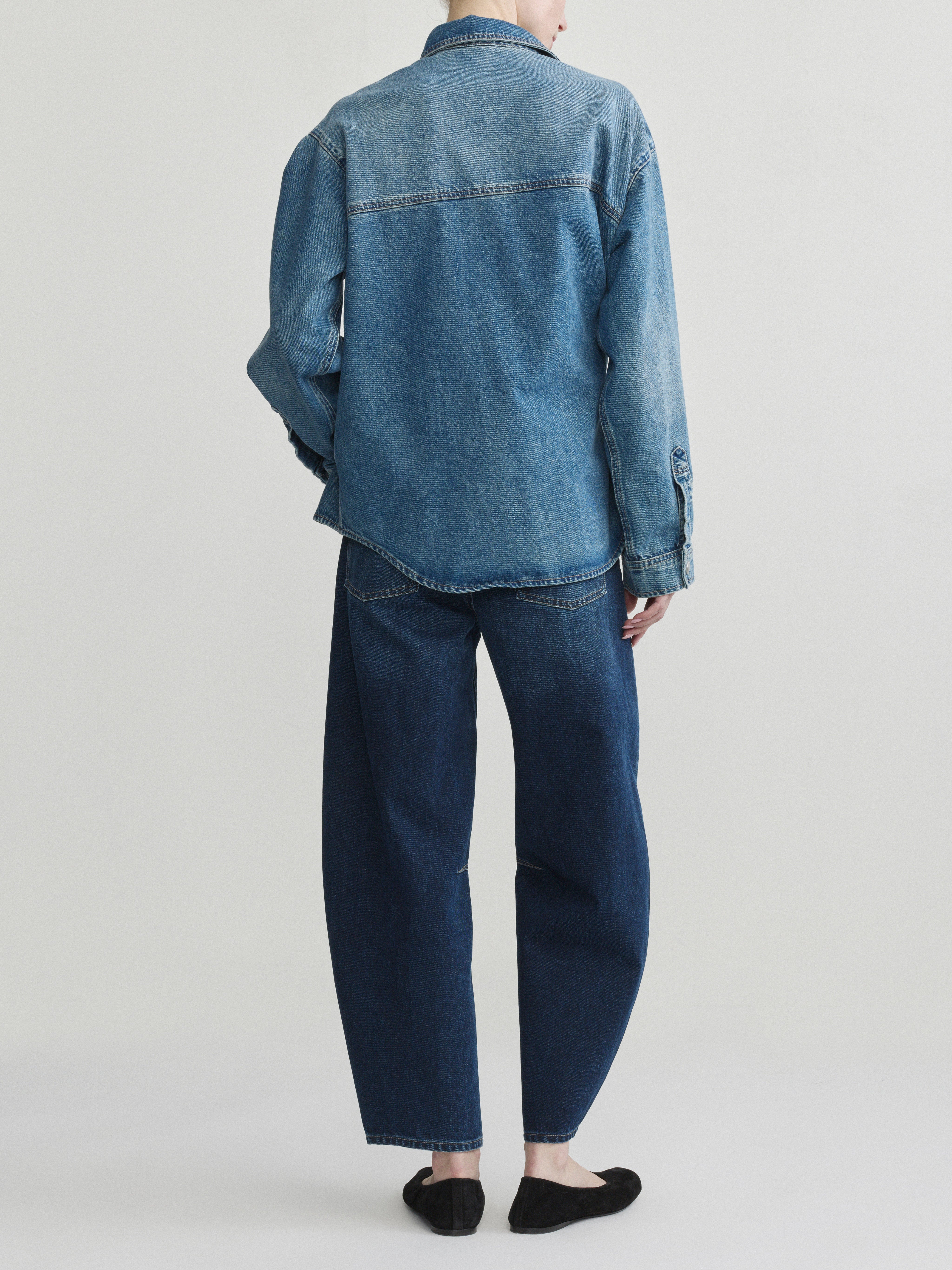 MIRO HIGH-RISE BARREL IN OXFORD BLUE