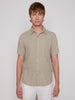 LINEN BLEND SHORT SLEEVE SHIRT