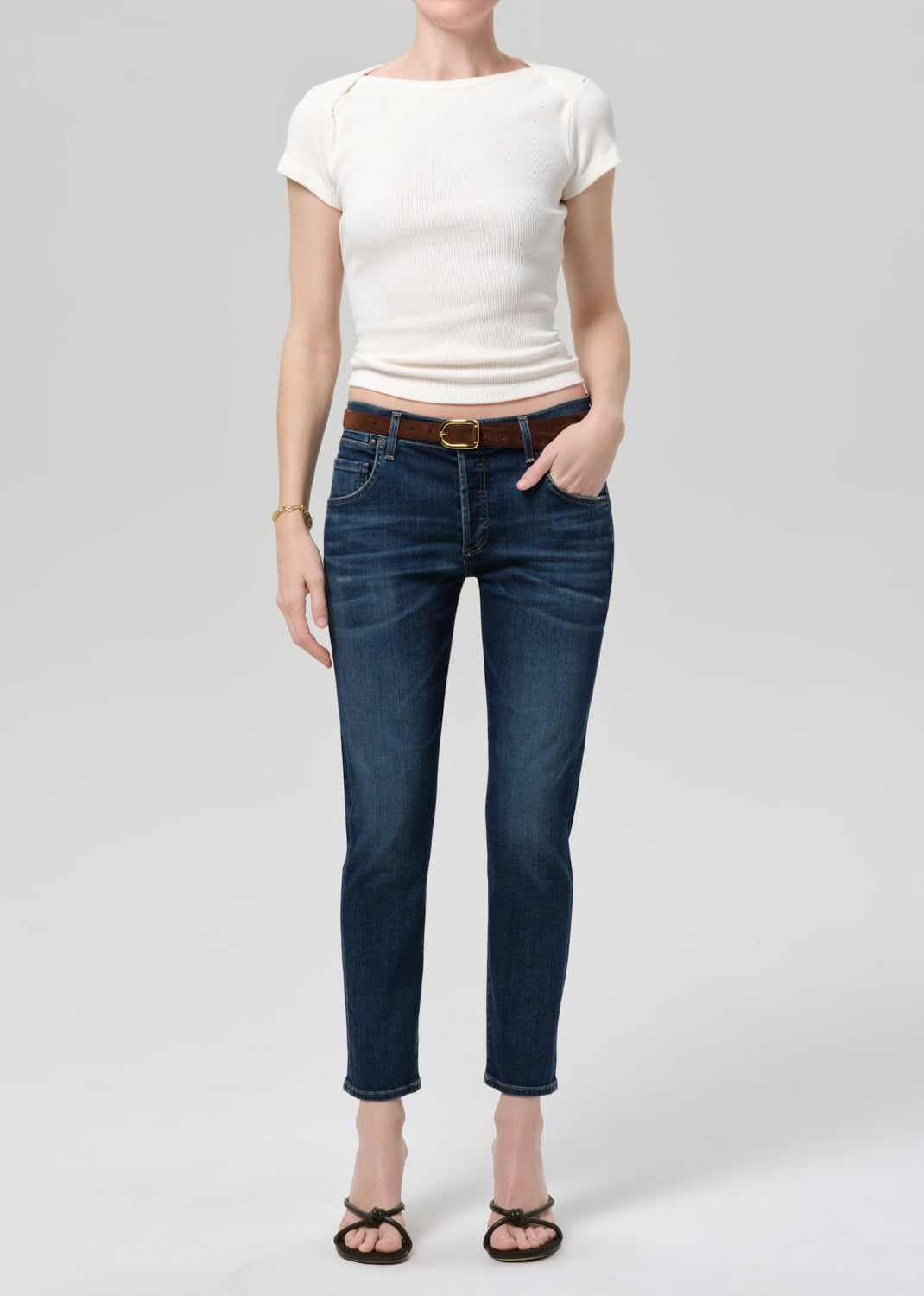 Jean EMERSON SLIM FIT BOYFRIEND en bleu Ridge