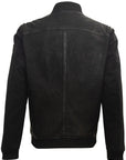 HORIZON CF TECH SLEEVE LEATHER BOMBER JACKET