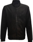 HORIZON CF TECH SLEEVE LEATHER BOMBER JACKET