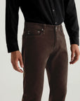 TELLIS CORDUROY MODERN SLIM IN RAW UMBER