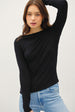 KNIT BOAT NECK TOP