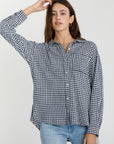 GINGHAM OVERSIZE LONG SLEEVE SHIRT