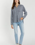 GINGHAM OVERSIZE LONG SLEEVE SHIRT