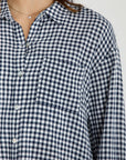 GINGHAM OVERSIZE LONG SLEEVE SHIRT