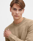 KARL LAMBSWOOL CREW NECK SWEATER