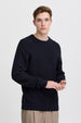 KARL CREW NECK STRUCTURED KNIT SWEATER