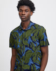 FOLIAGE PRINT SHORT SLEEVE SHIRT