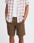 LINEN BLEND SHORTS