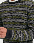 BHBALDUR JACQUARD CREW NECK SWEATER