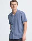 BHDANNY VERTICAL STRIPE SHORT SLEEVE SHIRT