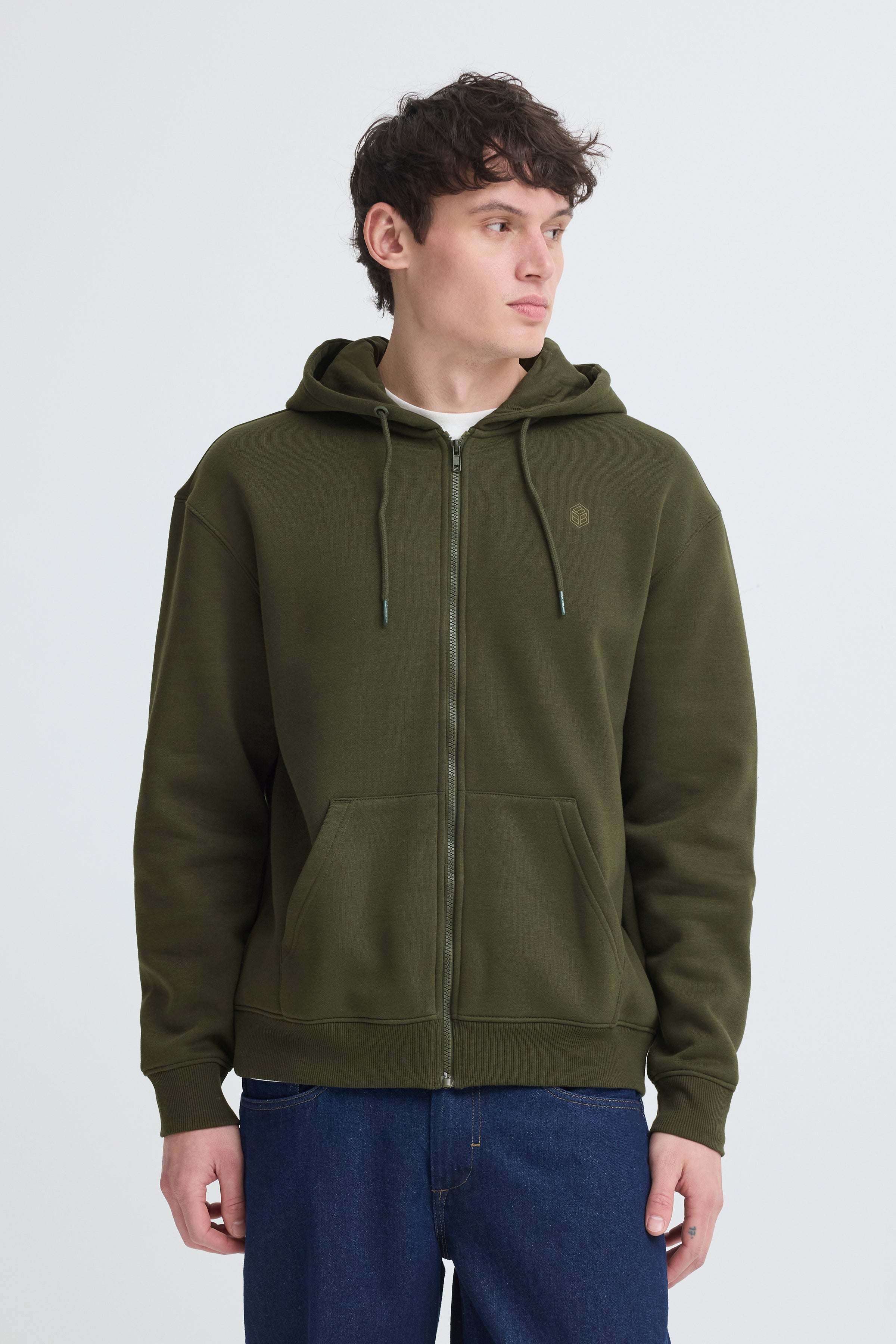 BHJUSTE ZIP THRU HOODED SWEATSHIRT