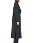 EDEN HERRINGBONE OVERSIZE LONG WOOL COAT