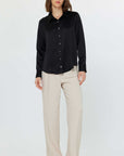 SILK LONG SLEEVE BLOUSE