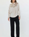 SILK LONG SLEEVE BLOUSE
