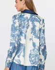 CONTRAST TRIM PAISLEY SHIRT