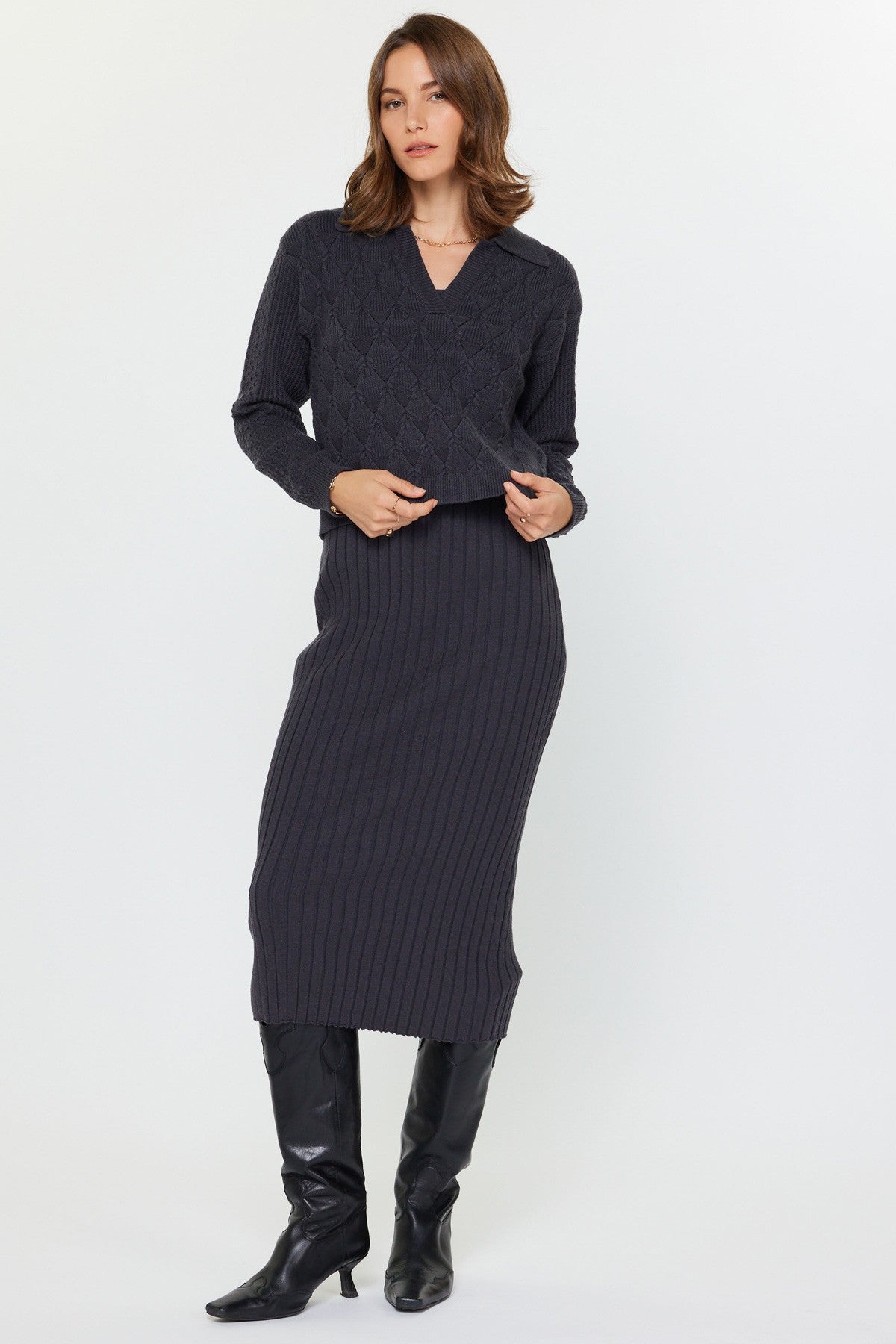 2 PIECE SWEATER DRESS