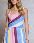 MIXED STRIPE SUNDRESS
