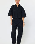 EYELET CROP 1/2 SLEEVE JACKET