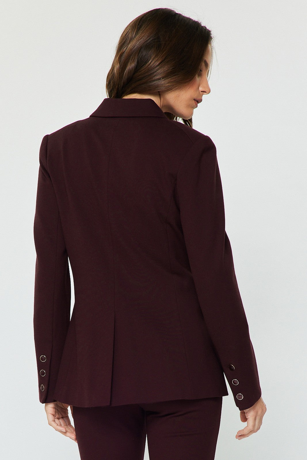NOTCH COLLAR DOUBLE BREASTED BLAZER