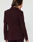 NOTCH COLLAR DOUBLE BREASTED BLAZER