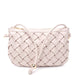 ADJUSTABLE STRAP BASKETWEAVE SHOULDER BAG