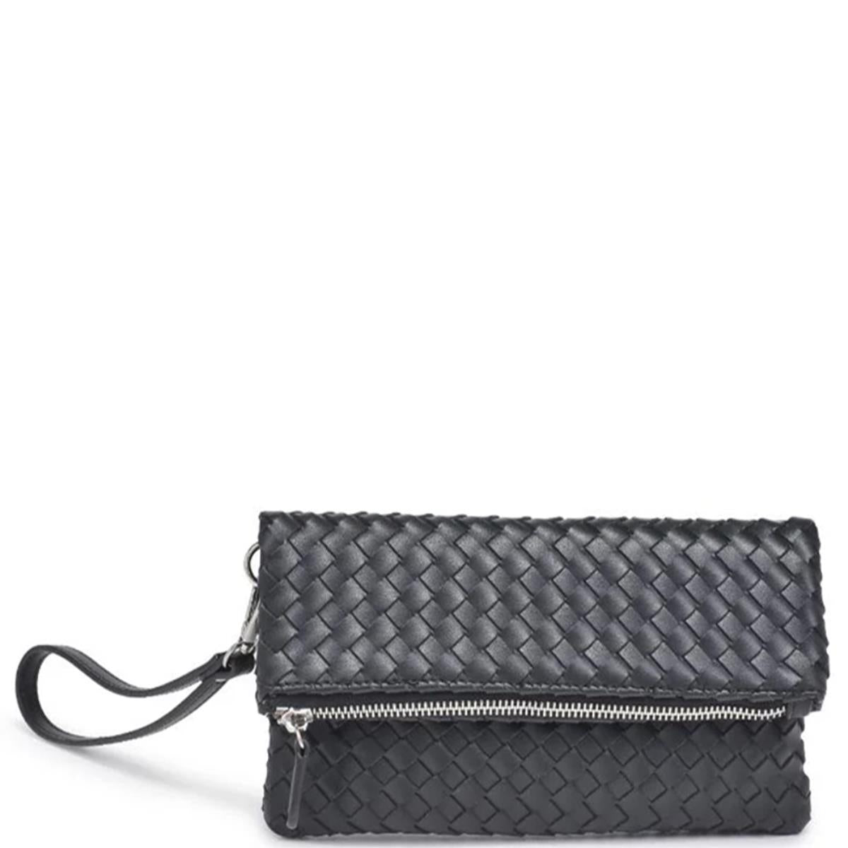 BASKETWEAVE FOLD OVER CLUTCH