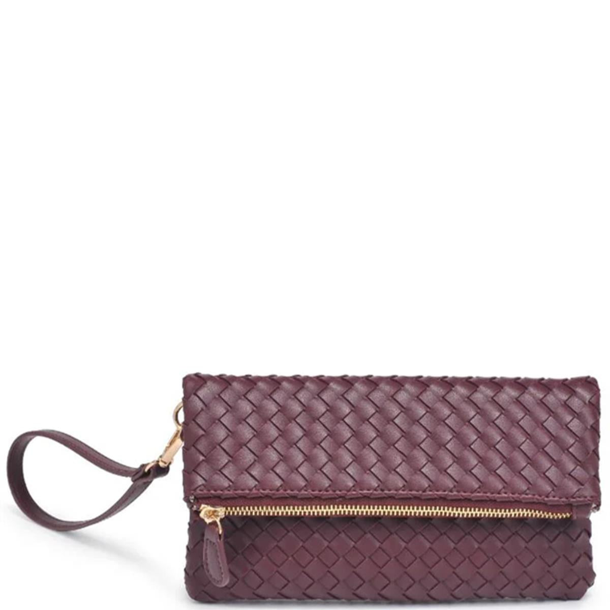 BASKETWEAVE FOLD OVER CLUTCH