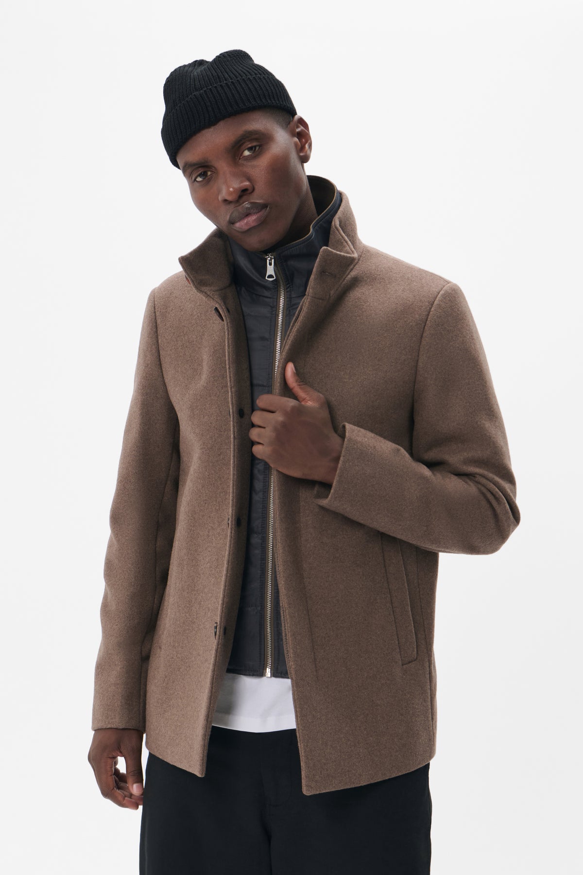 MAHARVEY SHORT WOOL BLEND COAT